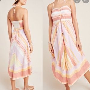 NWT cotton halter neck dress anthro